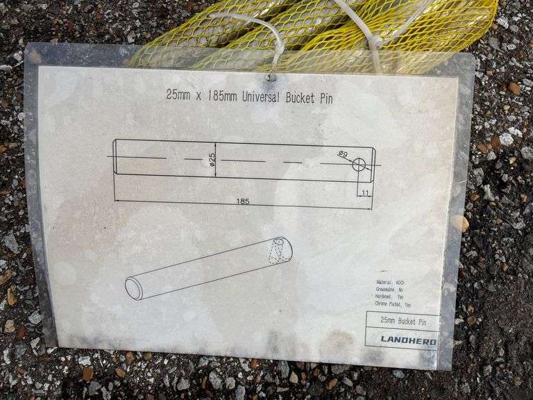 Unused 2024 Landhero UNIVERSAL BUCKET PIN, 25mm*185mm