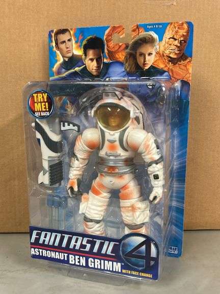 Fantastic 4 Astronaut Ben Grimm action figure…..face changer button does work