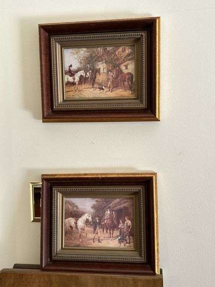 Set of (2) nicely framed vintage Heywood Hardy Prints…..13-1/2 x 11 image