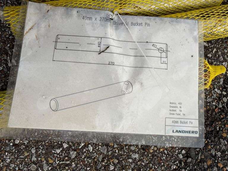 Unused 2024 Landhero UNIVERSAL BUCKET PIN, 40mm*270mm