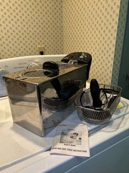 Rival stainless deep fryer…..clean inside and in original box image