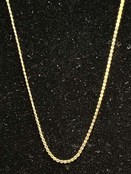 1/20th 12K GF 18” chain…..tag on clasp labeled Lenox