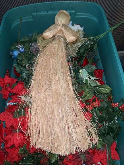 (2) large totes of Christmas decor (see all pics)