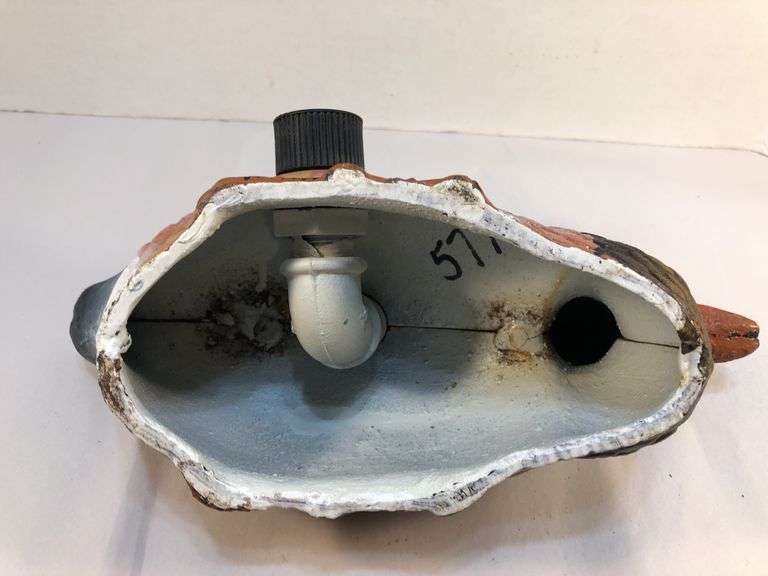 Rare find. Vtg/antique cast iron mallard duck lawn/garden sprinkler. 10 3/4” L x 5” W x 4 1/4” H.