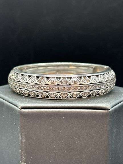 Gorgeous Brighton hinge bracelet enhanced with sparkling stones image