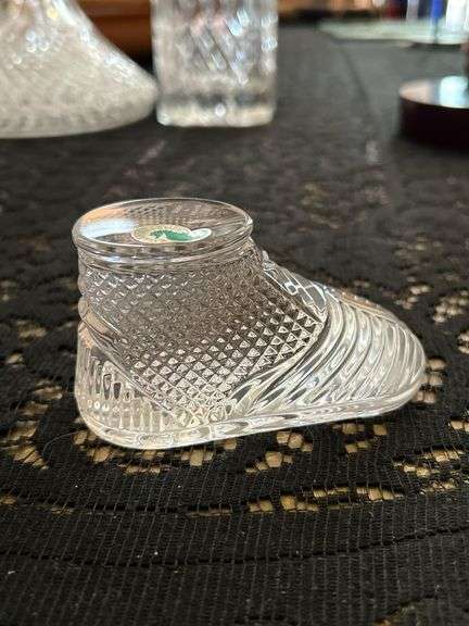 Gorgeous Waterford baby shoe….4 x 2-1/4 image