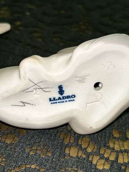 LLADRO Donkey Bisque Porcelain Figurine (#4679)……6” long x 4-1/2” tall…..part of the Children’s Nativity Series