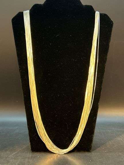 Great looking very fine multi-strand beaded necklace……super soft image