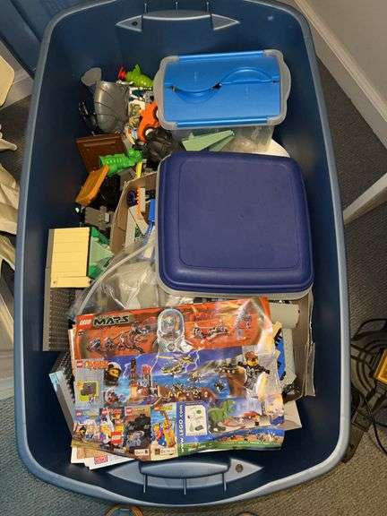 Tote full of LEGOS……unknown if any or all are complete image