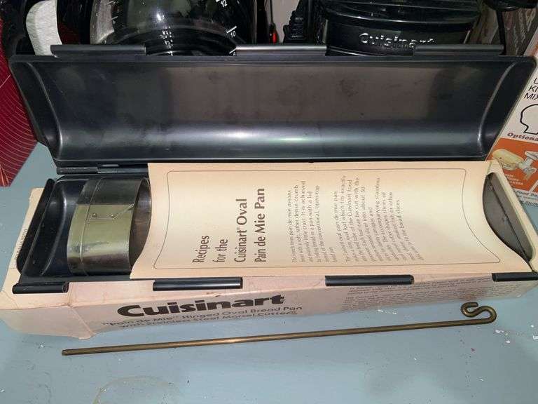 Selection of Amazon Basics coffee maker, Cuisinart Coffee Grinder and Cuisinart hinged oval bread pan