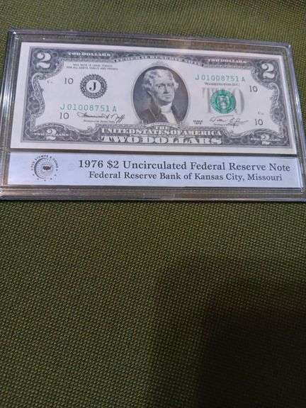 1976 $2 Uncirculated FederalReserve Note image