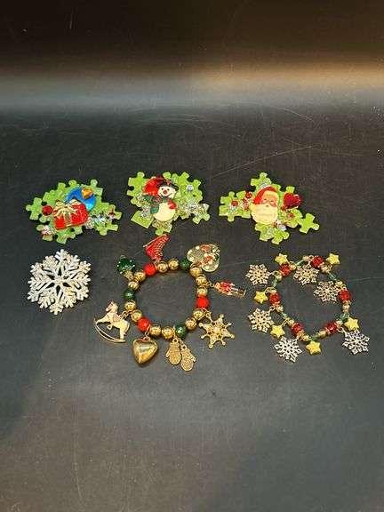 Fabulous selection of Christmas jewelry…..some handcrafted image