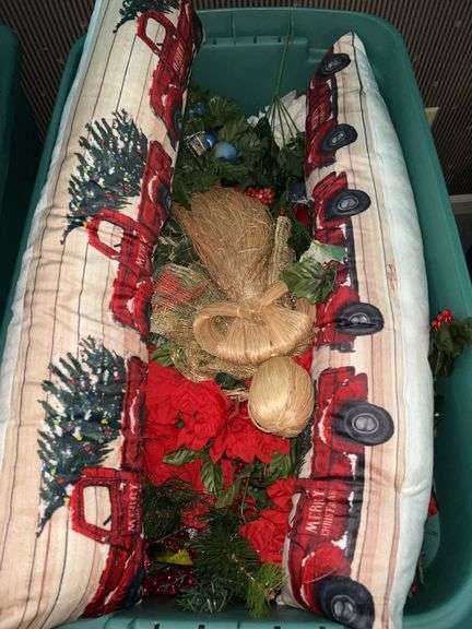 (2) large totes of Christmas decor (see all pics) image