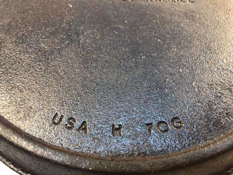 Lodge 9” old style griddle. USA  H 70G. Newly seasoned.