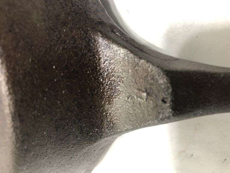 BASICS Tools of the Trade skillet. 2 spouts. #4. 6” diameter. Made in China. No spin, no wobble.