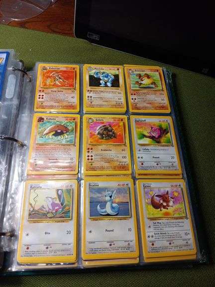 Binder of pokemon cards.. over 20 pages image