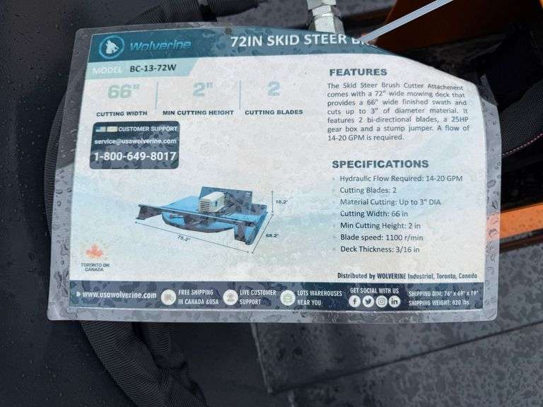 Unused 2024 WOLVERINE Brush Cutter