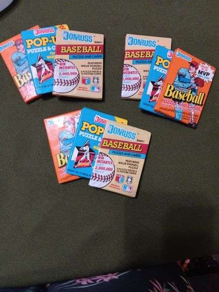 Baseball cards.3 sets of Donruss cards...9 packs total image