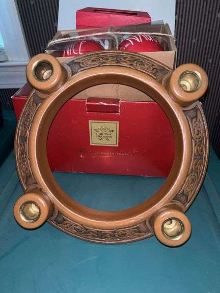 (1) large tote of Christmas decor (see all pics)