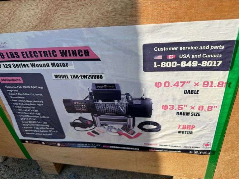 Unused 2024 Landhonor ELECTRIC WINCH, LHR-EW20000
