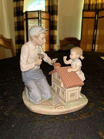 LLADRO “A New Doll House” (5139) porcelain figurine…7” tall image