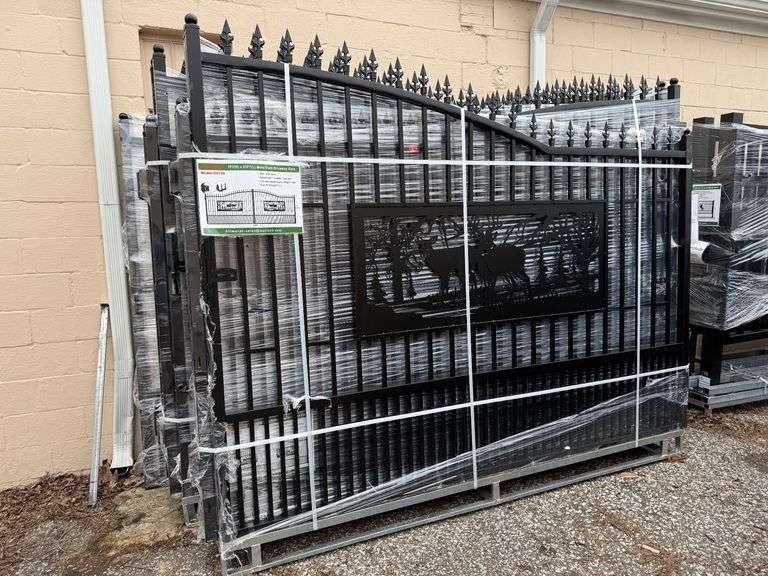 Unused 2024 AllMetal Metal Farm Driveway Gate , K0720