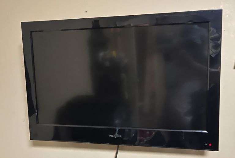 32" Insignia flat screen television with remote control. Working fine.