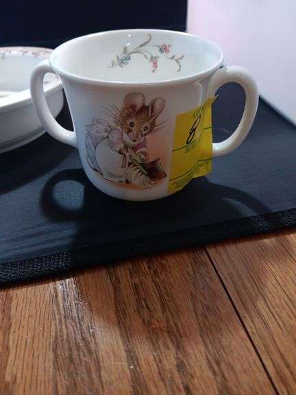 Beatrix Potter bowl and cup.  See photos image