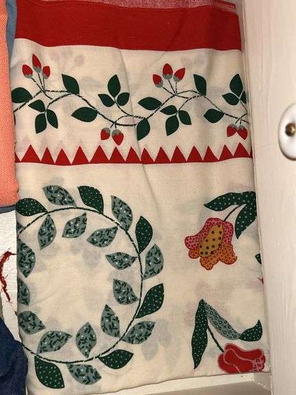 Drawer containing table linens in various sizes…..linen, plastic
