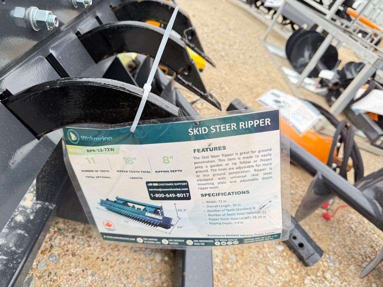 Unused 2024 WOLVERINE Skid Steer Ripper