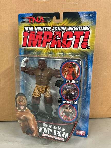 Marvel Toys TNA “The Alpha Male Monty Briwn” wrestling action figure