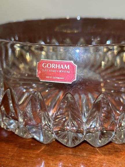 Gorham Althea Full Lead Crystal Serving Bowl…..7-1/2”D x 3-1/2” tall