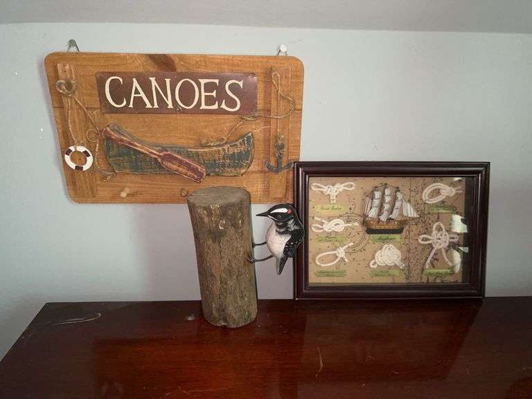 Selection of nice looking lake house or other home decor image