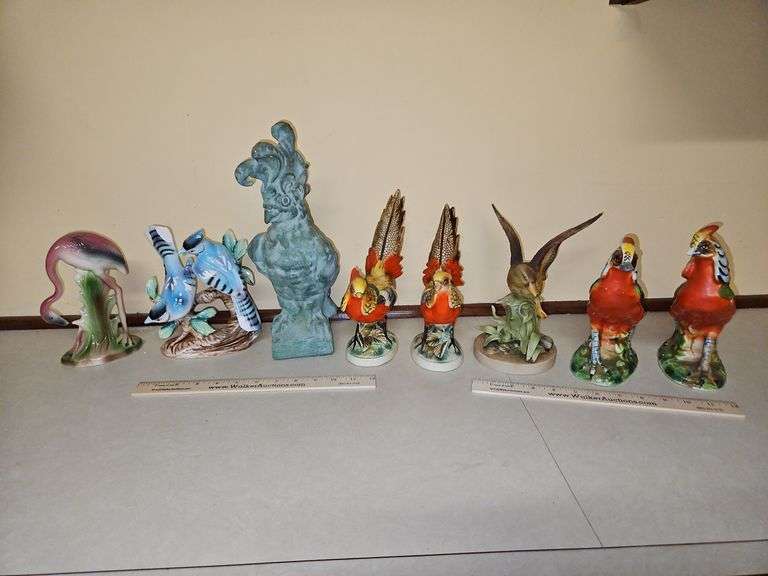 Group of collectible birds... image