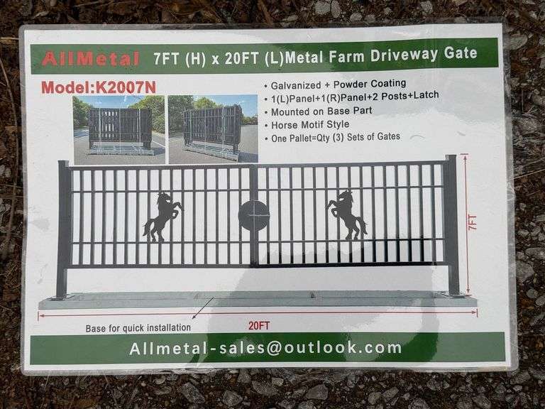 Unused 2024 AllMetal Metal Farm


Driveway Gate, K2007H image