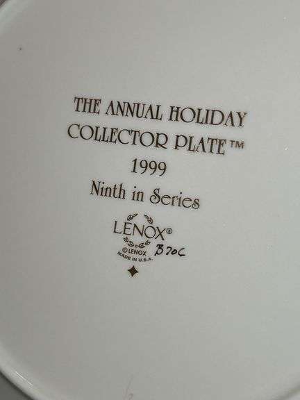 Collection of (6) LENOX limited edition Christmas plates (see all pics)