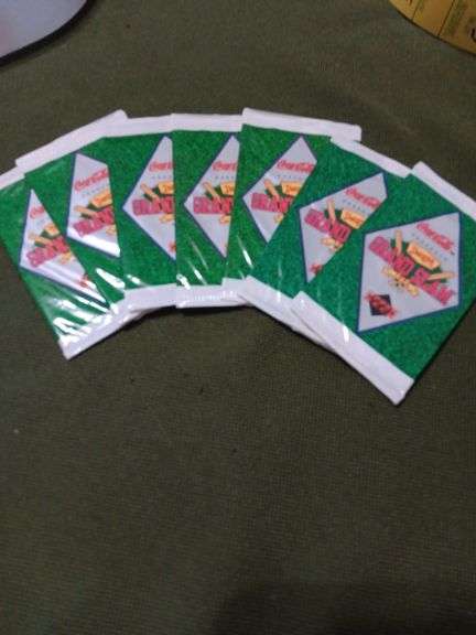 7 packs of Dennys promo Grand Slam cards. 1992 image