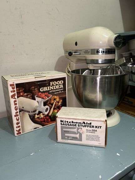 Kitchen Aid stand mixer and all attachments image