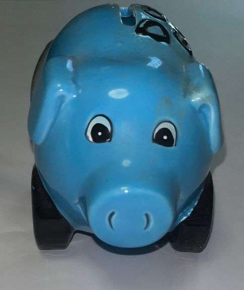 Ceramic piggy bank "Dad's Gas Money" approximately 6"