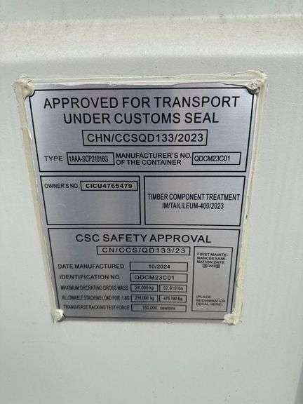40' Container with Four Side Doors
