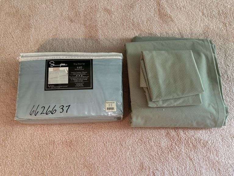 2 sets of king size linens…..1 is brand new image