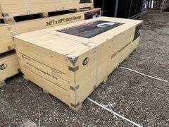 Unused 2024 AllMetal Double Garage Metal Shed, K2119