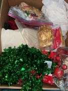 (1) tote and (1) box of Christmas decor (see all pics)