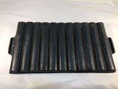 Griswold Erie No. 22 Cast Iron 954 Corn Bread Stick Pan, 11 sticks. 14 x 7”.