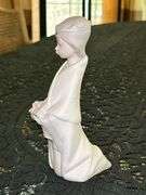 LLADRO Young King Melchior Nativity Bisque Porcelain Figurine (#4673)…..6-3/4” tall….part of the Children's Nativity Wiseman Series