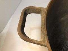 New 5.5 qt Green Pan Dutch oven pan. Pan only. No lid. 14” diameter. Includes new hand & screws for a lid. Not seasoned.