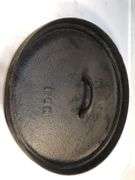 Antique No.1  12” cast iron lid for Dutchoven. Gate marked. Marked KO.