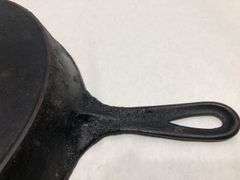 Antique National #9 skillet. 2 spouts. 11” diameter.