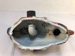 Rare find. Vtg/antique cast iron mallard duck lawn/garden sprinkler. 10 3/4” L x 5” W x 4 1/4” H.