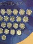 Framed United States Quarter Dollar Collection…..complete set